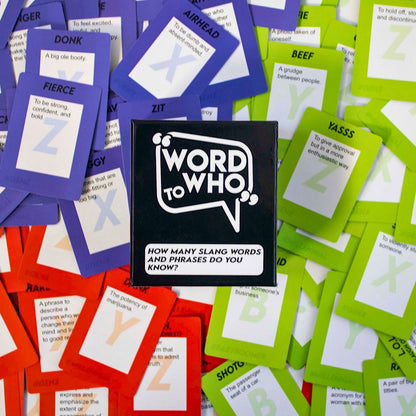 WORD TO WHO - Card Game